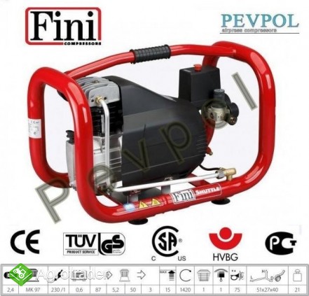 Sprężarka tłokowa, FINI, SHUTTLE 97/15 230/240
