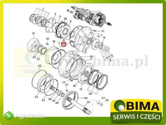 Sprężyna dynashift Massey Ferguson 6255,6260,6265,6270 - zdjęcie 1