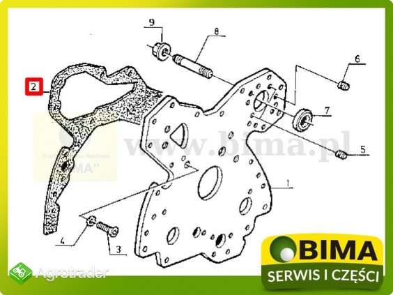 Uszczelka silnika Renault CLAAS Ergos 105,85,95 - zdjęcie 1