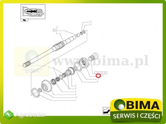 Synchronizator Ford New Holland TD5030,TD5040,TD5050 - zdjęcie 1