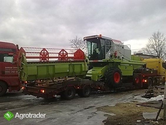 Transport kombajnow bizon claas john mdv - zdjęcie 1